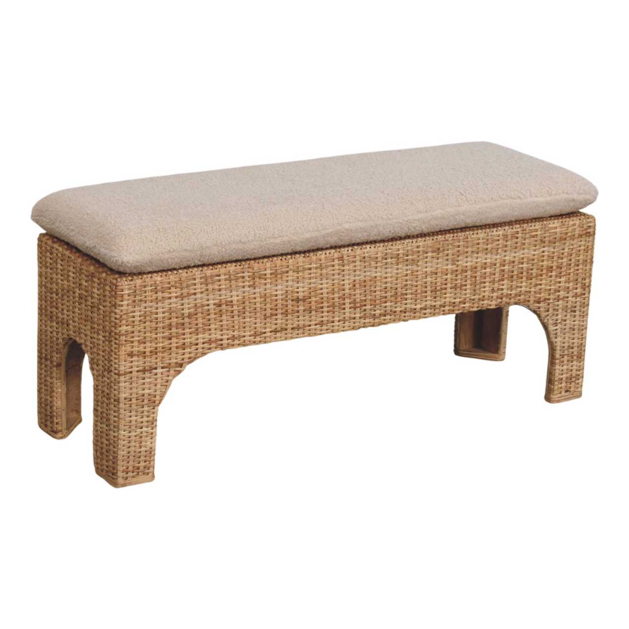 Rattan Harmony Storage Bench