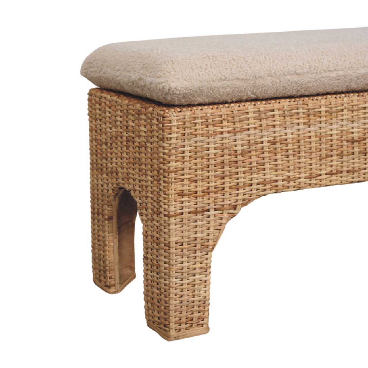 Rattan Harmony Storage Bench