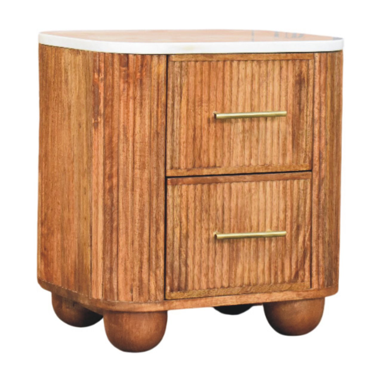 Aurora Marble Bedside Table