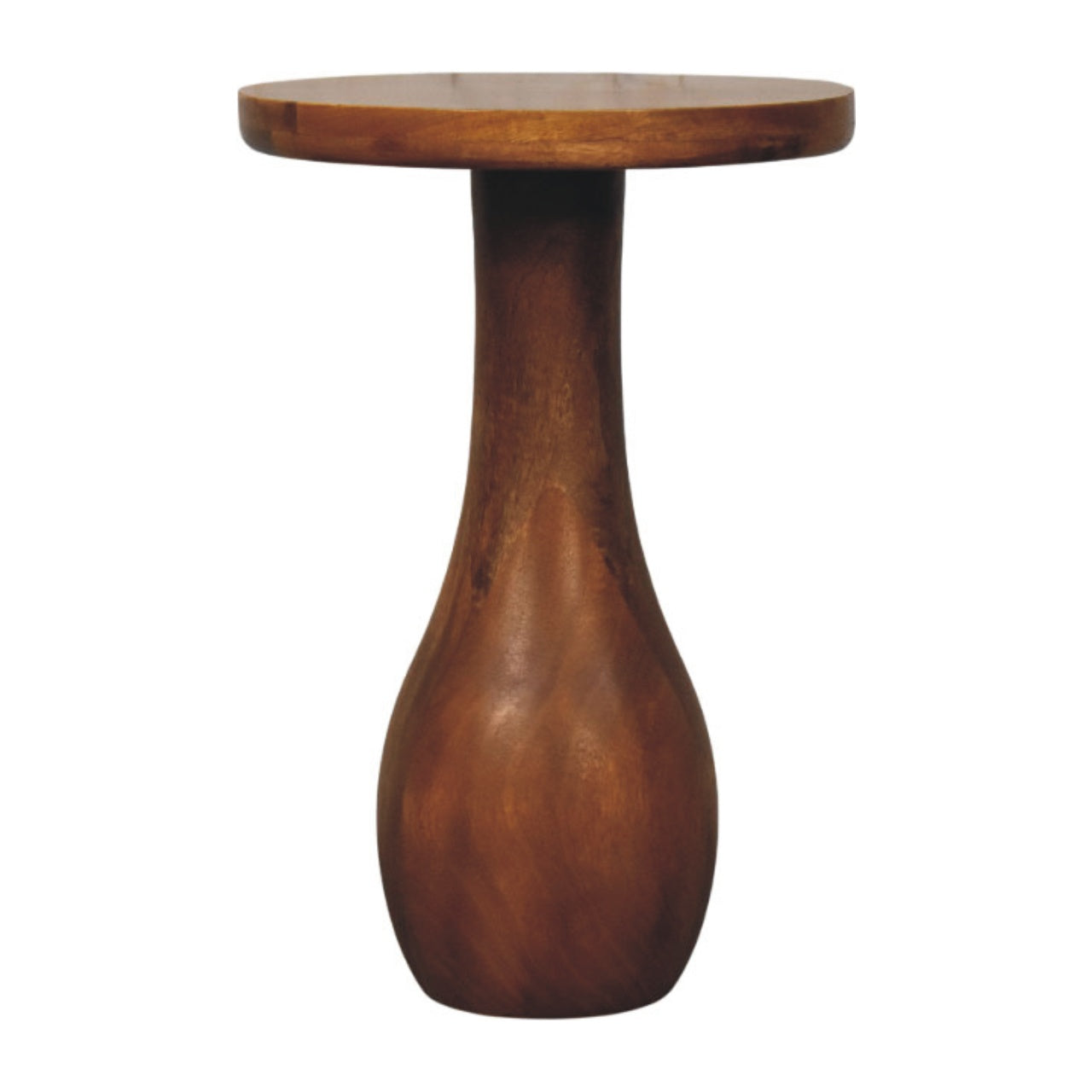 Curved Base Side Table Accent Piece