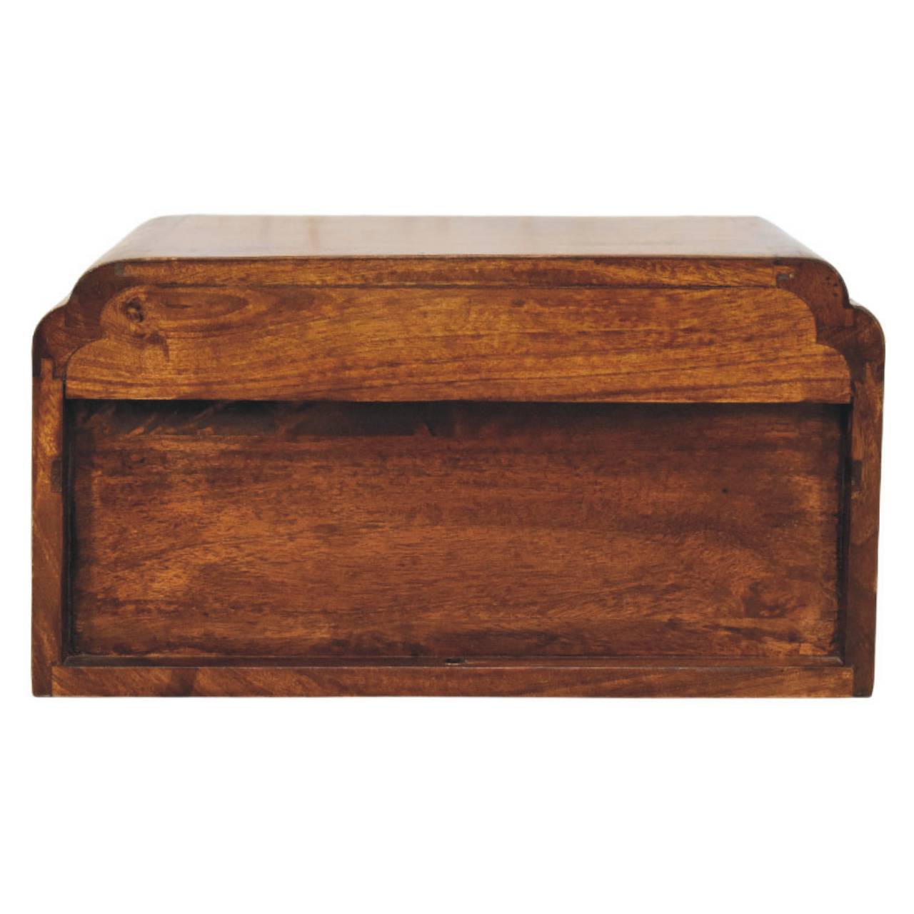 Avora Wall-Mounted Chestnut Bedside Table