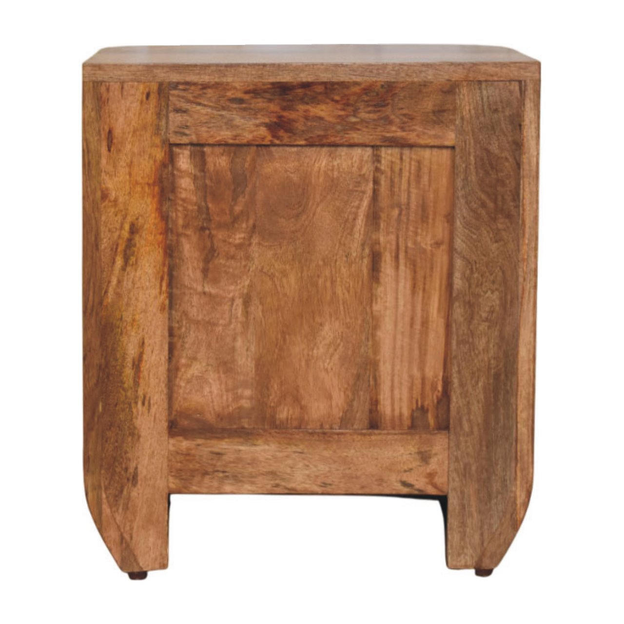 Fluted Bedside with Drawers Bedside Table