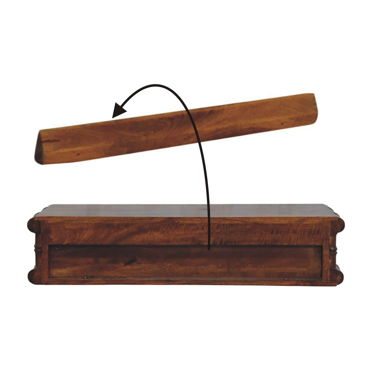 Bamboo Two Drawer Console Table