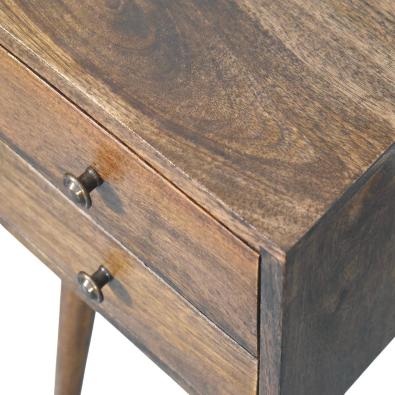 Nordic 2 Drawer Bedside in Classic Grey