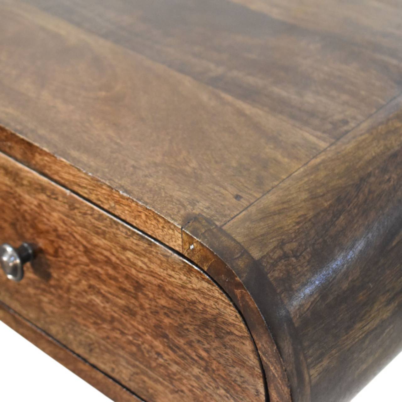 Rounded Wall-Mounted Bedside in Classic Grey Bedside Table