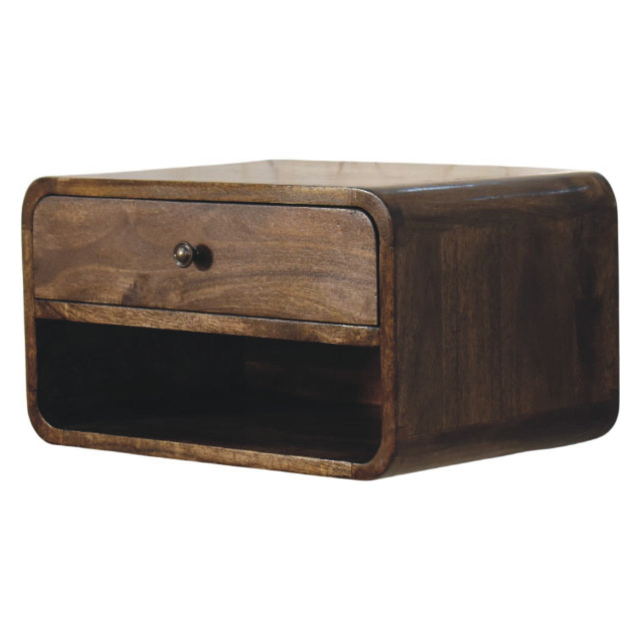 Rounded Edge 1-Drawer Bedside Table