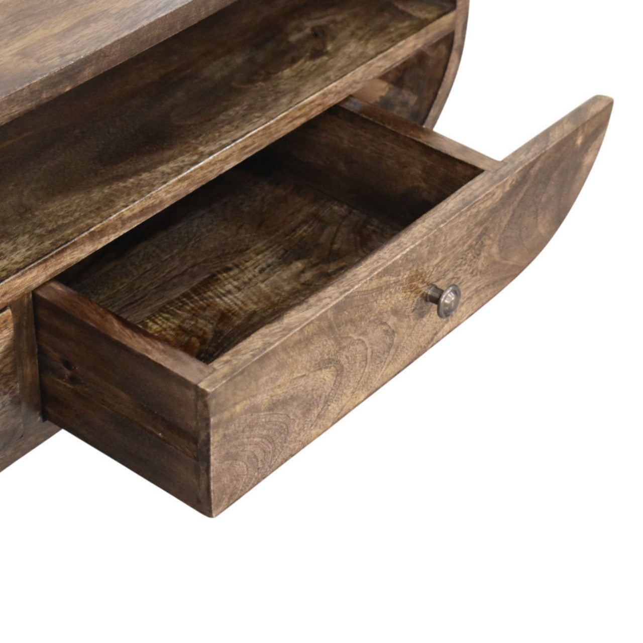 Rounded Edge 2-Drawer Media Unit