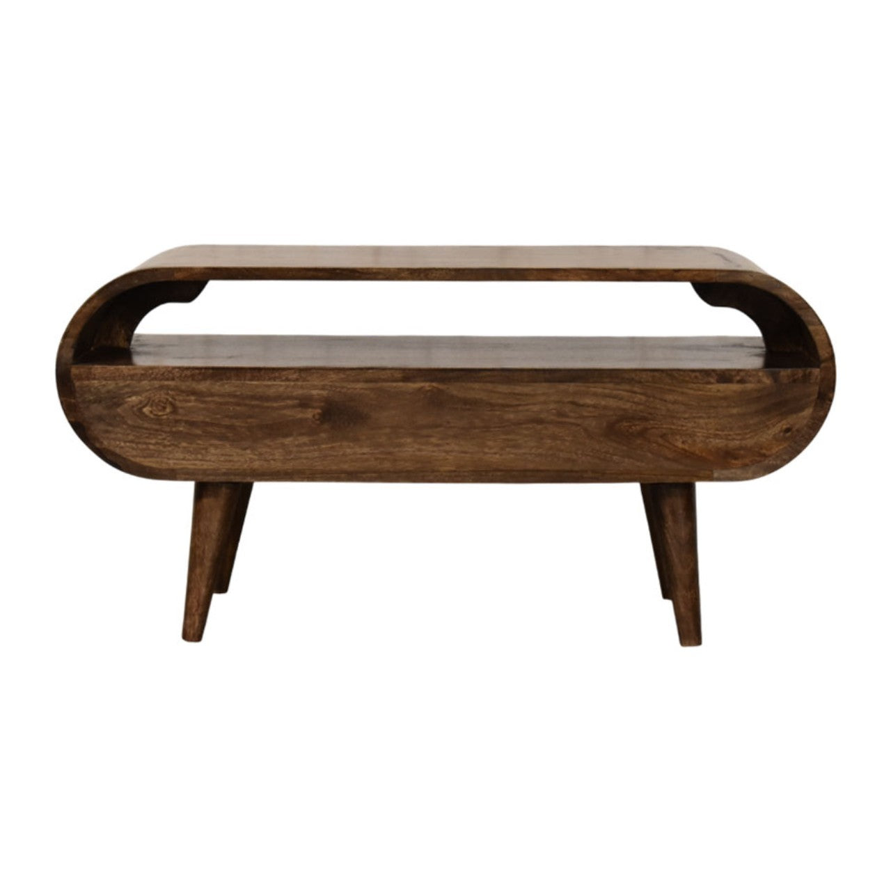 Rounded Edge 2-Drawer Media Unit