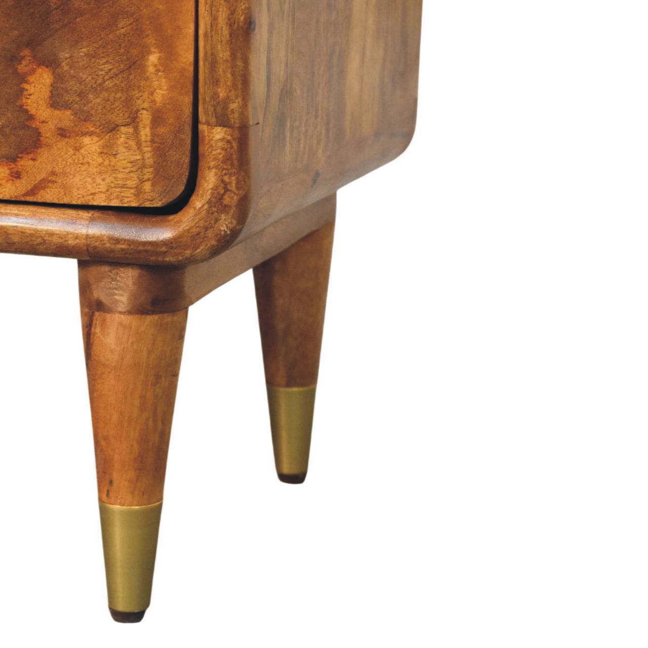 Amber Oak Bedside Table