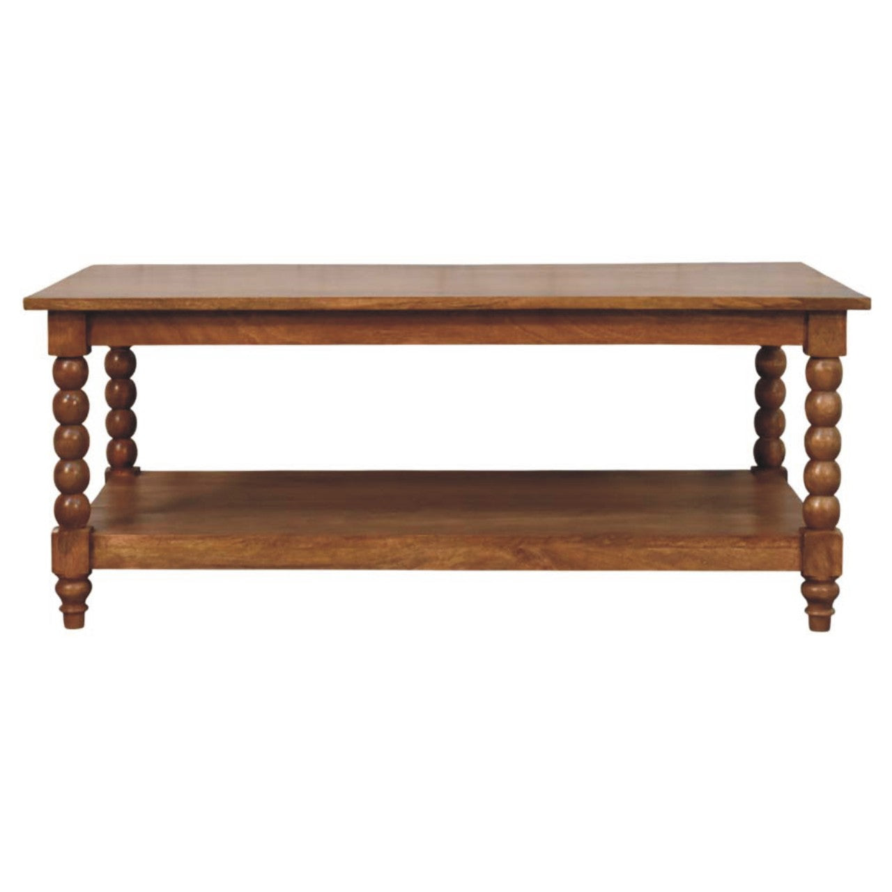 Spindle Coffee Table with Open Shelf
