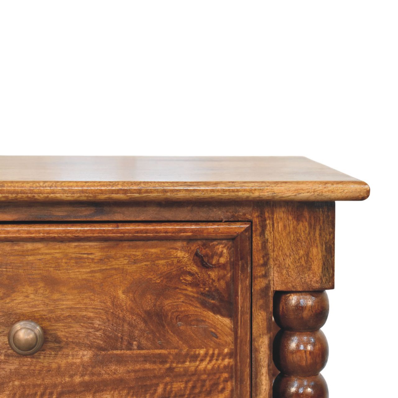 Spindle Beaded Bedside Table