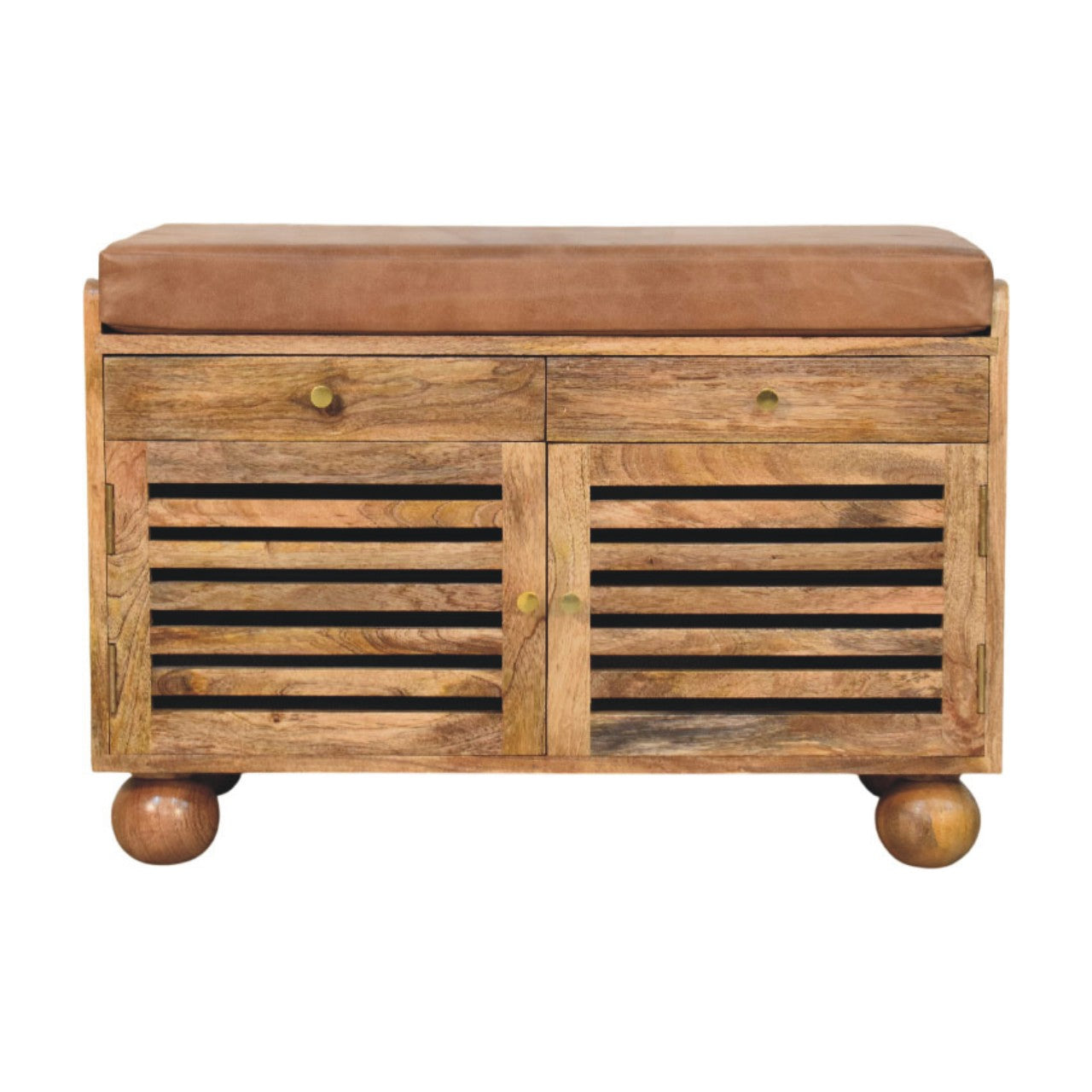 Oakridge Leather Shoe Cabinet