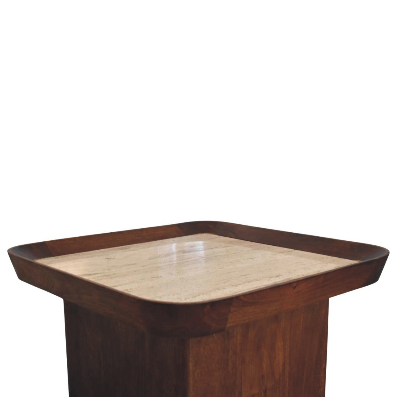 Travertine Top Tray Coffee Table