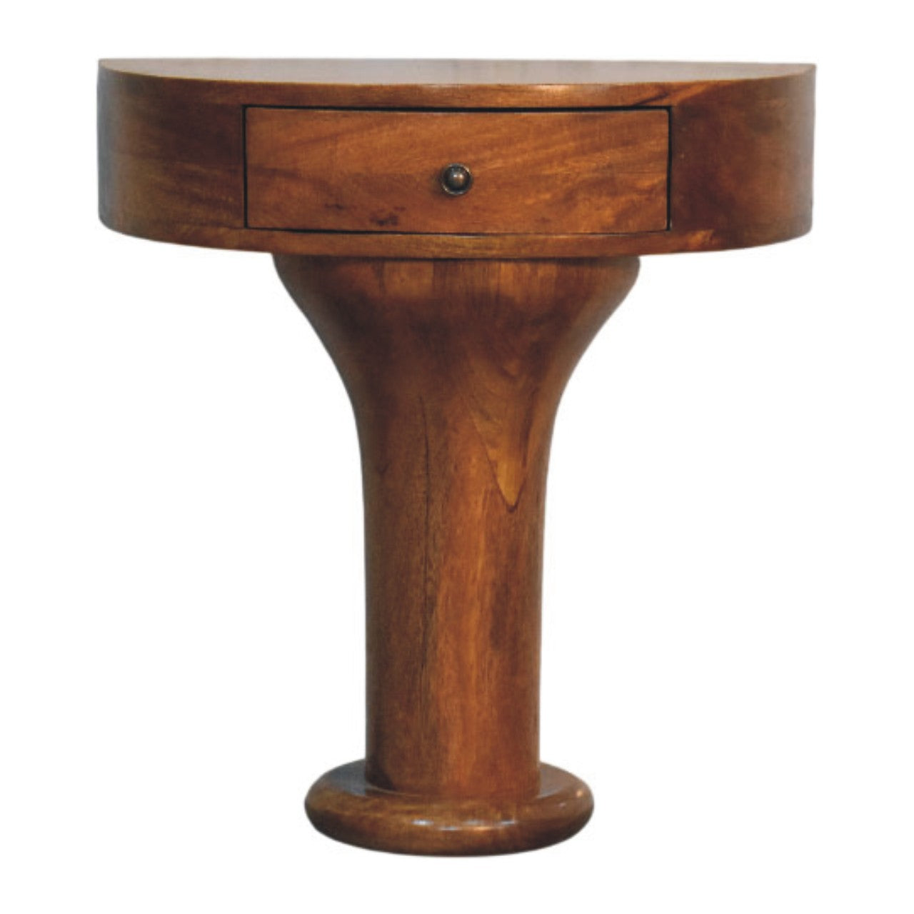 Pedestal Curved Bedside