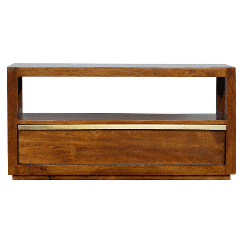 Gold Bar Chestnut TV Unit