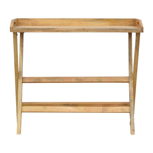 Butler Writing Desk | Oak Solid Mango Wood