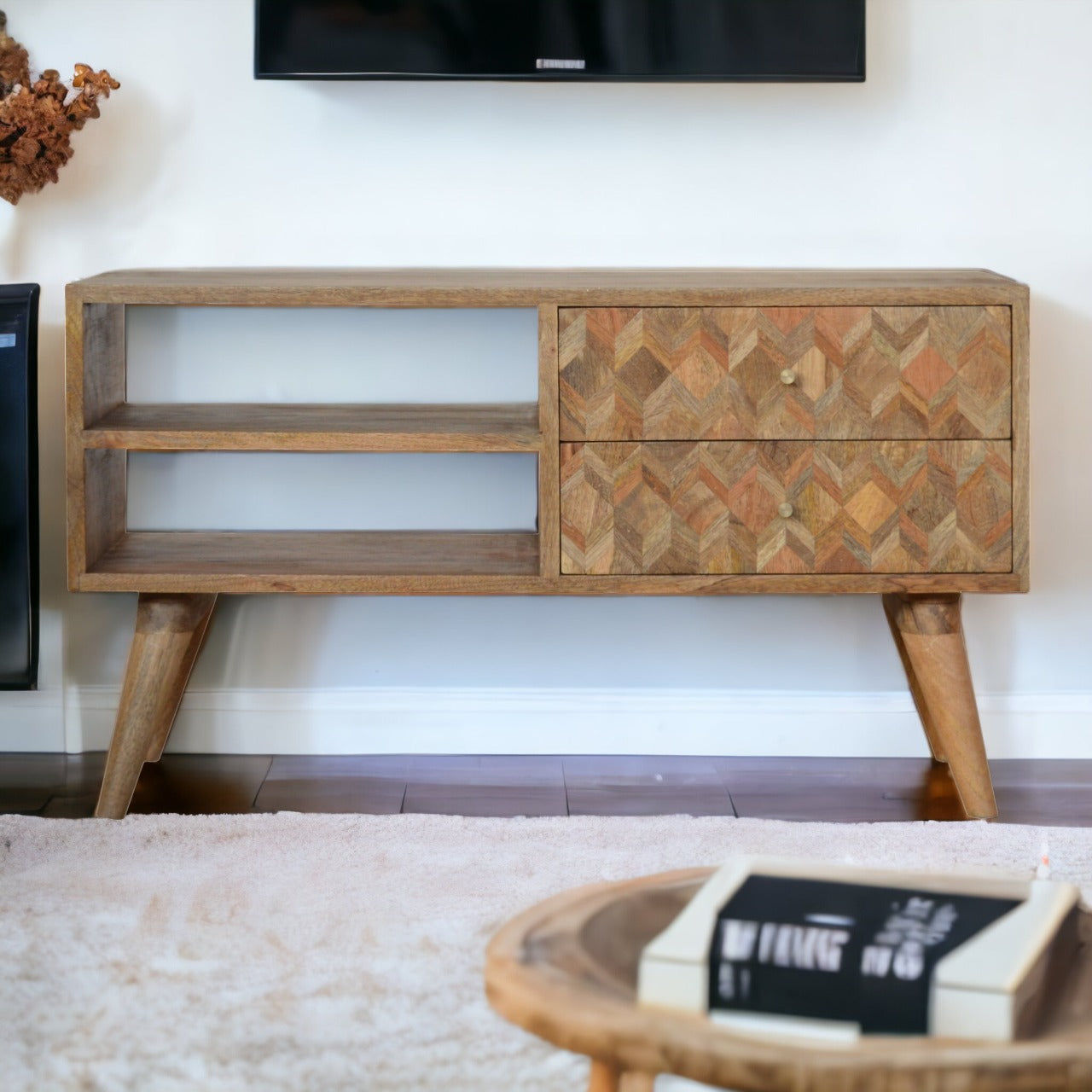 Assorted Oak-ish Media Unit