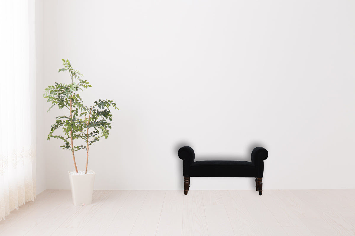 Black Velvet Bench