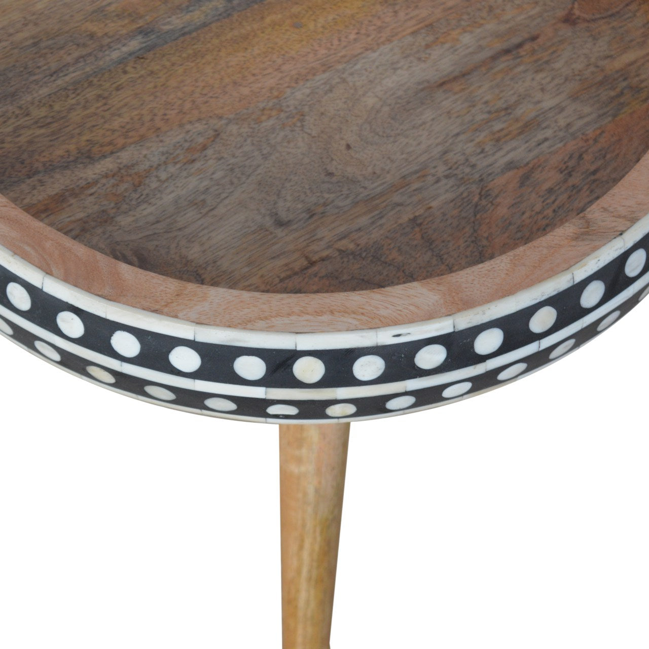 Small Dotted End Table Accent Piece