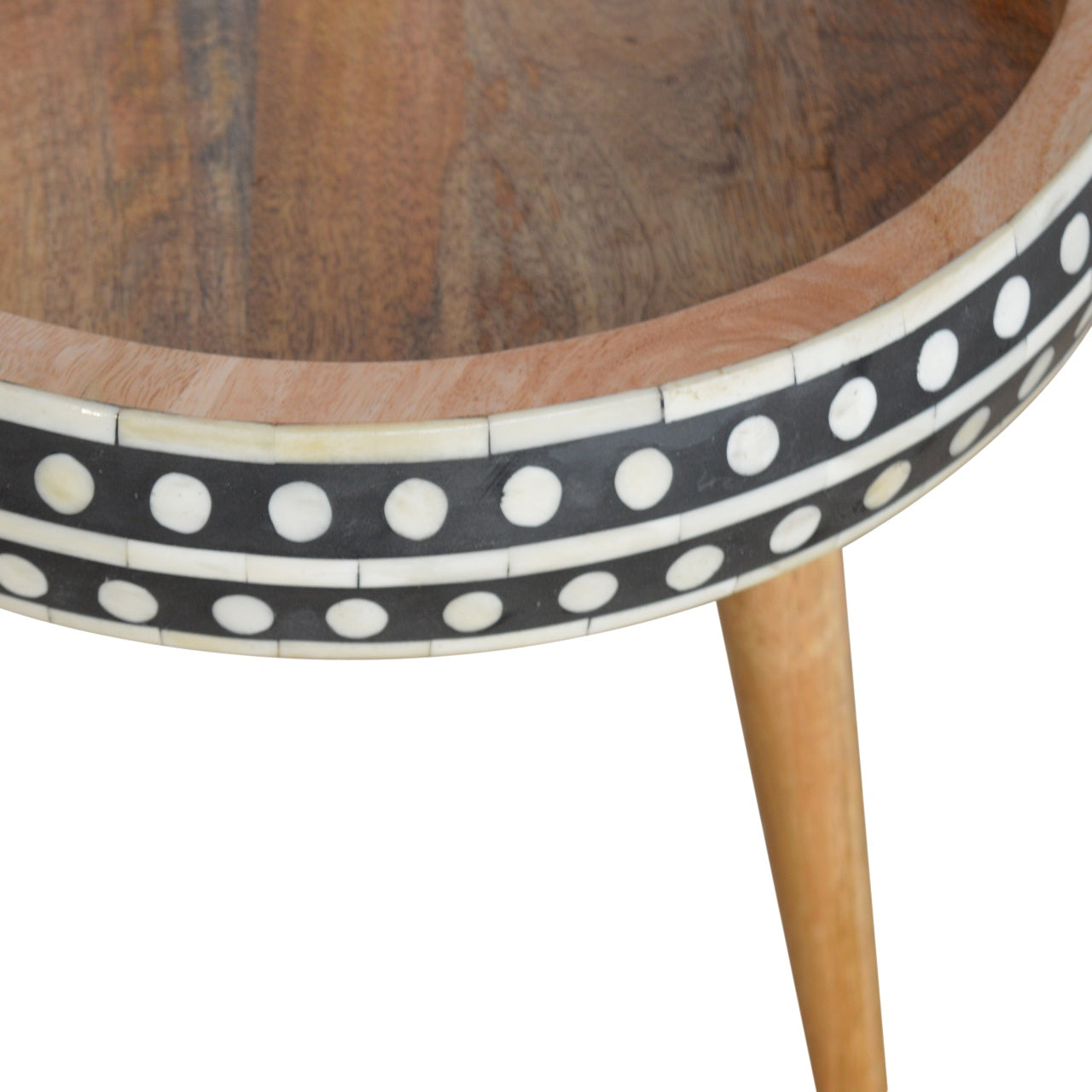 Small Dotted End Table Accent Piece