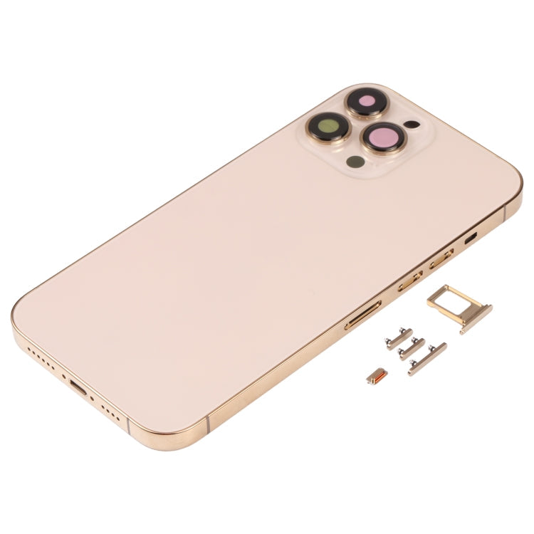 Back Housing Cover with SIM Card Tray & Side  Keys & Camera Lens for iPhone 13 Pro Max, For iPhone 13 Pro Max(with SIM Card Tray), For iPhone 13 Pro Max (with SIM Card Tray), For iPhone 13 Pro Max