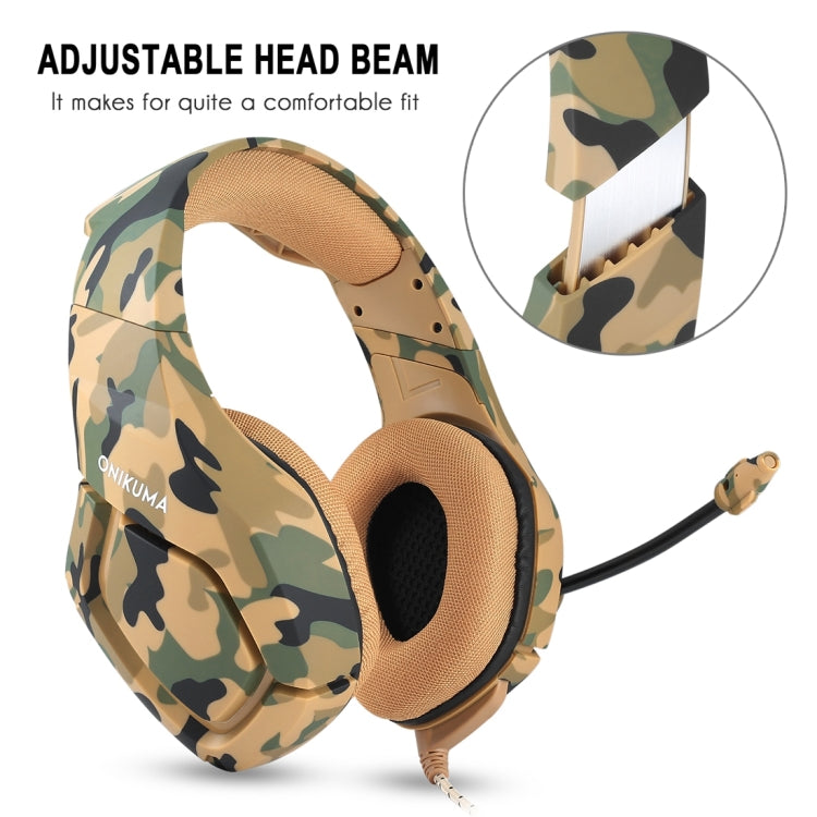 ONIKUMA K1 Deep Bass Noise Canceling Gaming Headphone with Microphone, For PS4, Smartphone, Tablet, PC, Notebook