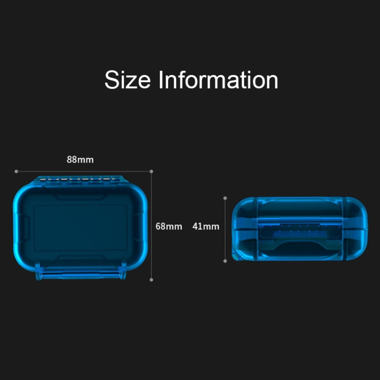 KZ ABS Resin Waterproof and Shockproof Sleeve Portable Earphone Storage Box(Black)