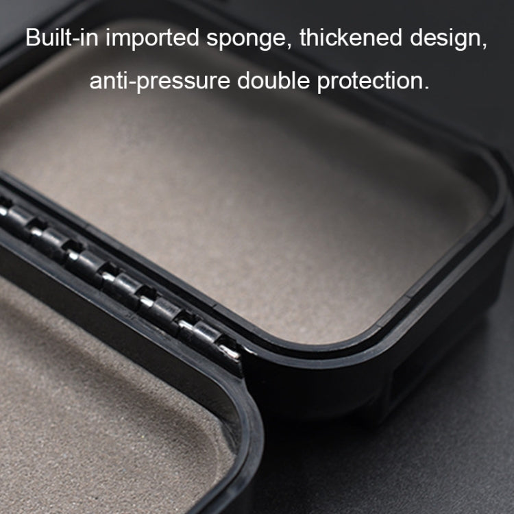 KZ ABS Resin Waterproof and Shockproof Sleeve Portable Earphone Storage Box(Black)