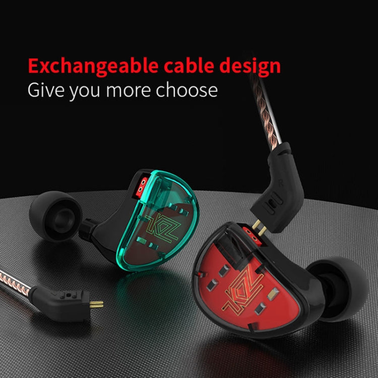 KZ AS10 Ten Unit Moving Iron In-ear HiFi Earphone without Microphone(Cyan)