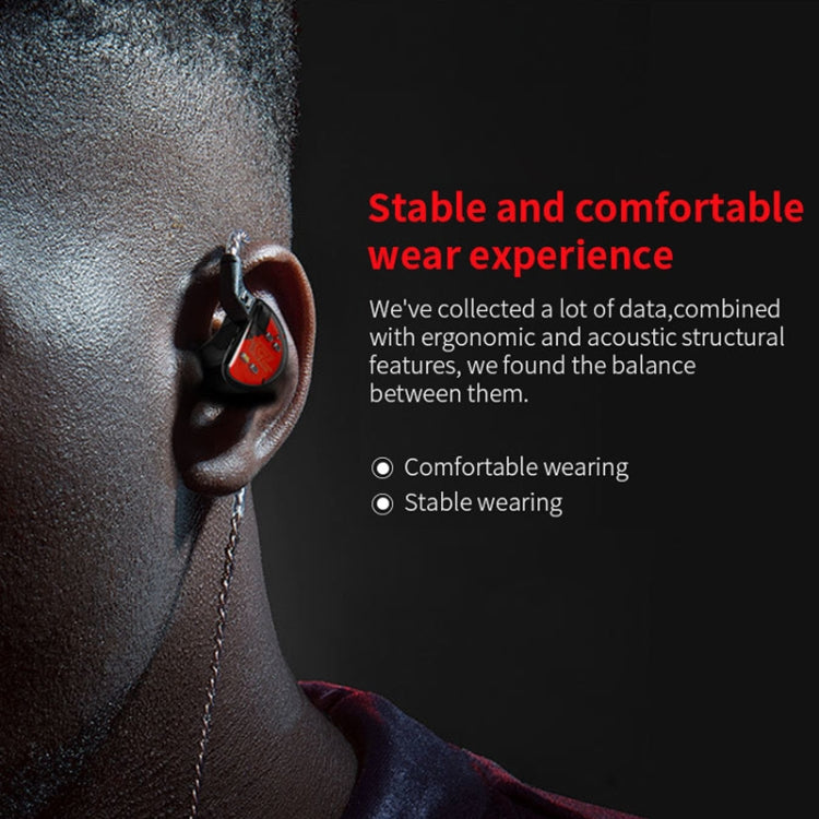 KZ AS10 Ten Unit Moving Iron In-ear HiFi Earphone without Microphone(Red)