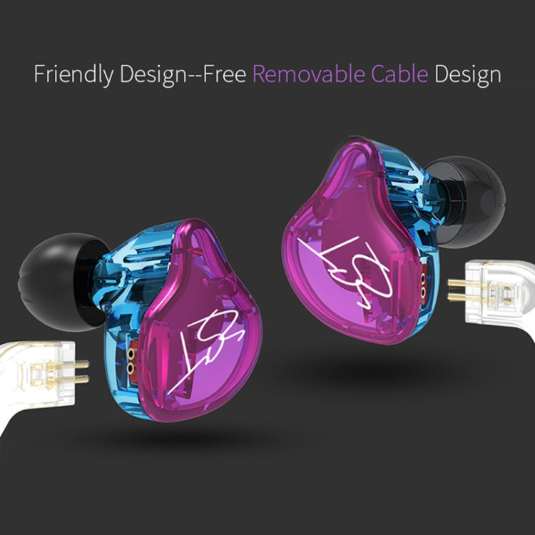 KZ ZST Circle Iron In-ear Mega Bass MP3 Dual Unit Earphone without Microphone (Colour)