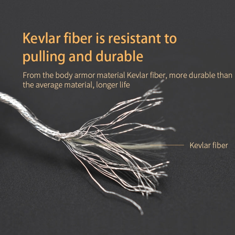 KZ C 8 Pin Oxygen-free Copper Silver Plated Upgrade Cable for KZ ZSN Earphones(White)