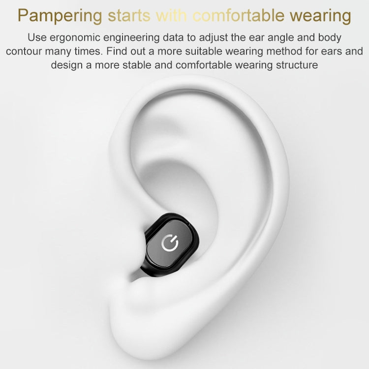 H58 Bluetooth 4.1 Single In-ear Invisible Wireless Bluetooth Earphone