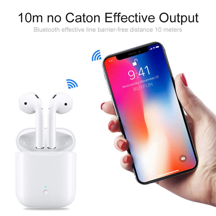 Lanpice XY-PODS10 TWS Bluetooth Headset 5.0 Full Touch Support Open Cover Popup Bluetooth Headset Support Wireless Charge Function