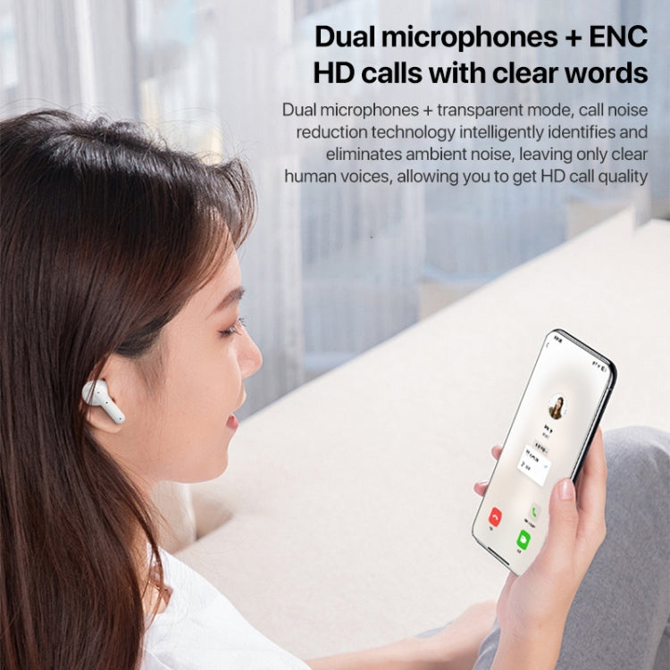 Yesido TWS28 ANC+ENC Dual Noise Reduction Smart TWS Wireless Bluetooth Earphone (Beige)