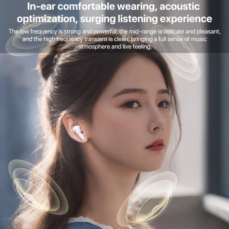 Yesido TWS28 ANC+ENC Dual Noise Reduction Smart TWS Wireless Bluetooth Earphone (White)