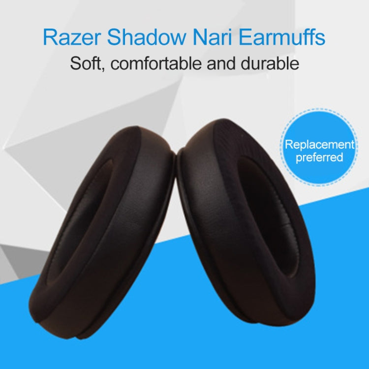 1 Pair Sponge Earmuffs Protective Case for RAZER Nari Headphone, for RAZER Nari