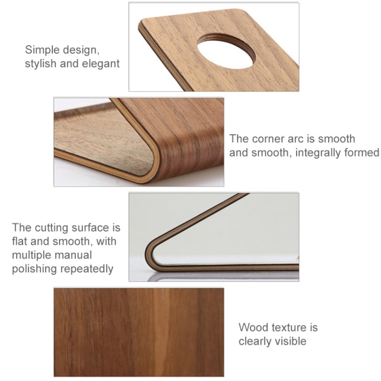 JS01 Wooden Desktop Phone Holder Universal Curved Wood Support Frame For Tablet Phones (Lindens), IP7G0650A, IP7G0650B, IP7G0650C