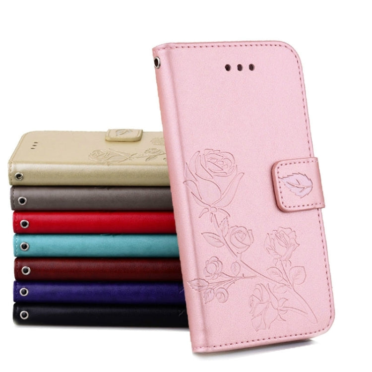 Fro  iPhone 8 & 7  Roses Pressed Flowers Pattern Flip Leather Case with Holder & Card Slots & Wallet, Fro 8 & 7