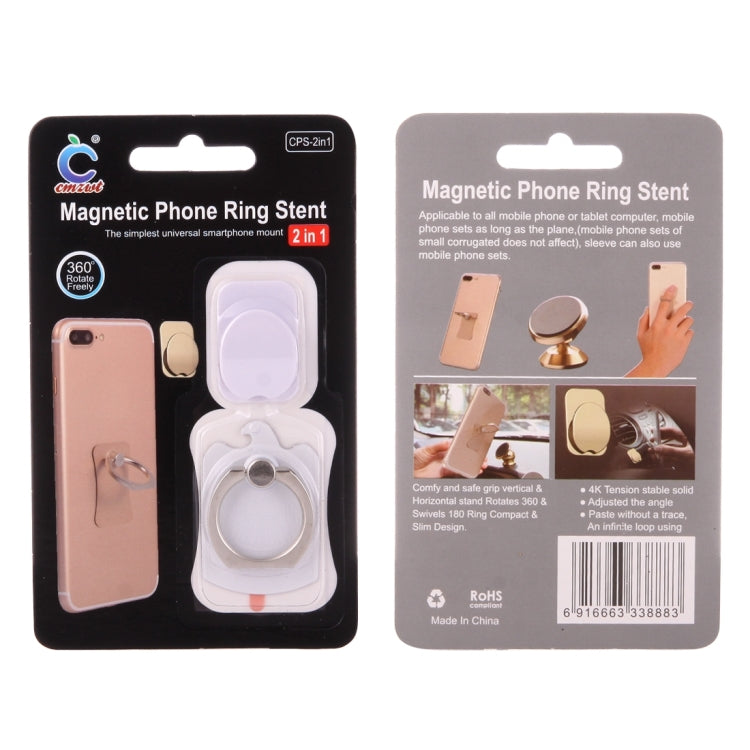 Cmzact CPS-2in1 2 in 1 Eagle Shape 360 Degrees Rotation Magnetic Phone Ring Stent Car Hook Mount, IP7G1451B, IP7G1451J, IP7G1451OB, IP7G1451RG, IP7G1451S, IP7G1451W, IP7G1451R