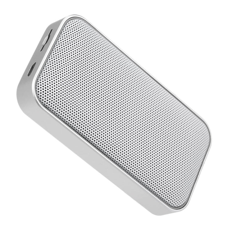 BT209 Outdoor Portable Ultra-thin Mini Wireless Bluetooth Speaker, Support TF Card & Hands-free Calling, Silver