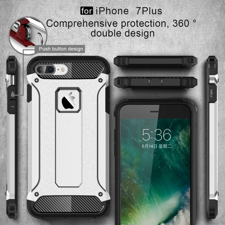 For iPhone 8 Plus & 7 Plus   Tough Armor TPU + PC Combination Case, For iPhone 7 Plus