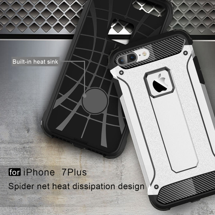 For iPhone 8 Plus & 7 Plus   Tough Armor TPU + PC Combination Case, For iPhone 7 Plus