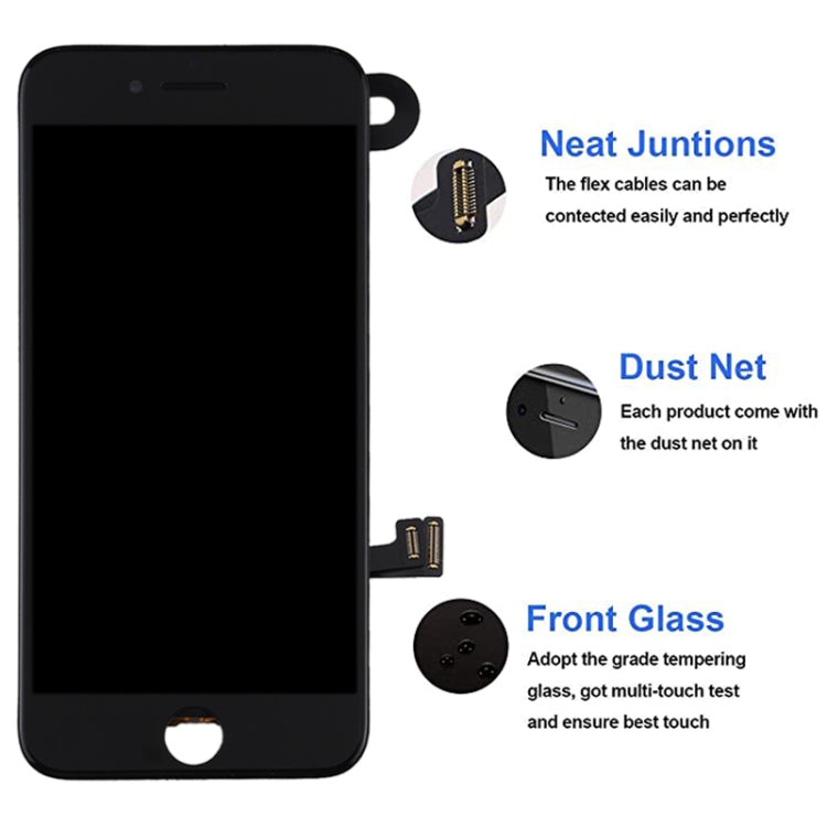 LCD Screen include Front Camera for iPhone 7 Plus, i7 Plus White with Camera, i7 Plus Black with Camera