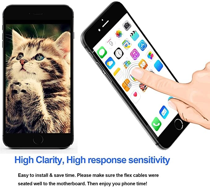 LCD Screen include Front Camera for iPhone 7 Plus, i7 Plus White with Camera, i7 Plus Black with Camera