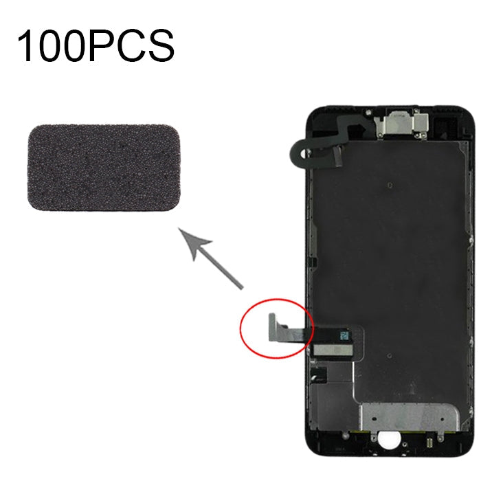 100 PCS LCD Display Flex Cable Cotton Pads for iPhone 7 Plus, For iPhone 7 Plus