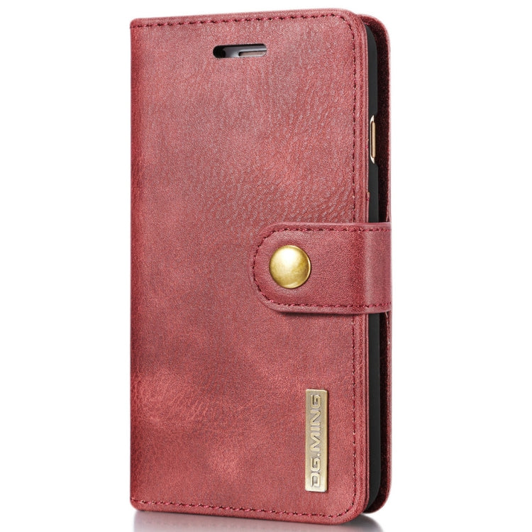 DG.MING for iPhone 8 & 7  Crazy Horse Texture Horizontal Flip Detachable Magnetic Protective Case with Holder & Card Slots & Wallet, iPhone 8 & 7