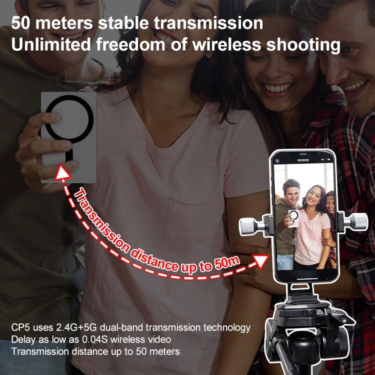 YELANGU TP01 Mobile Phone Selfie Wireless Same Screen Player Smartphone Magnetic Rear Selfie Monitor Screen (White)