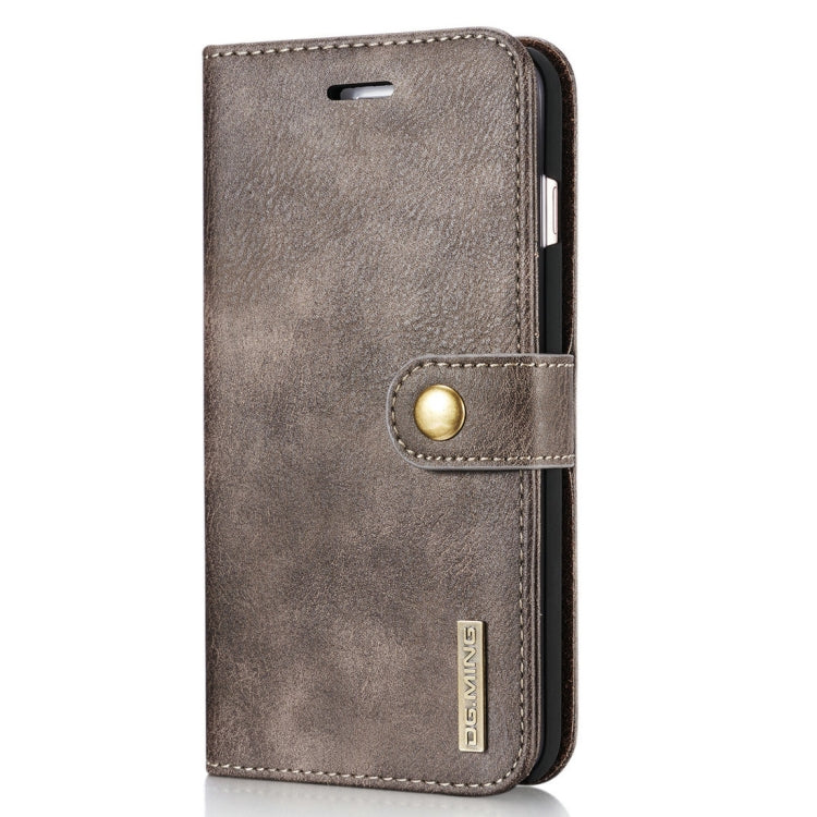 DG.MING for iPhone 8 Plus & iPhone 7 Plus Crazy Horse Texture Horizontal Flip Detachable Magnetic Protective Case with Holder & Card Slots & Wallet, iPhone 8P & 7P