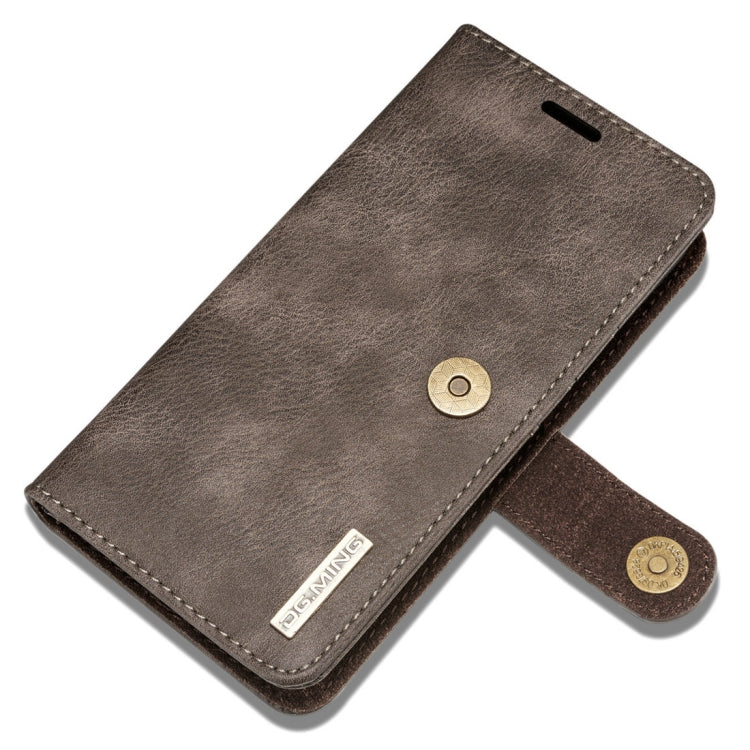 DG.MING for iPhone 8 Plus & iPhone 7 Plus Crazy Horse Texture Horizontal Flip Detachable Magnetic Protective Case with Holder & Card Slots & Wallet, iPhone 8P & 7P